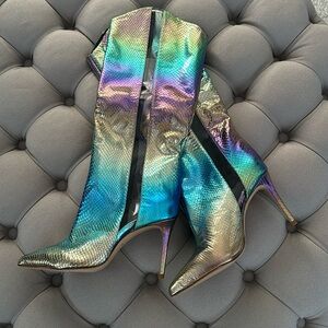 Schutz Metalic Boots